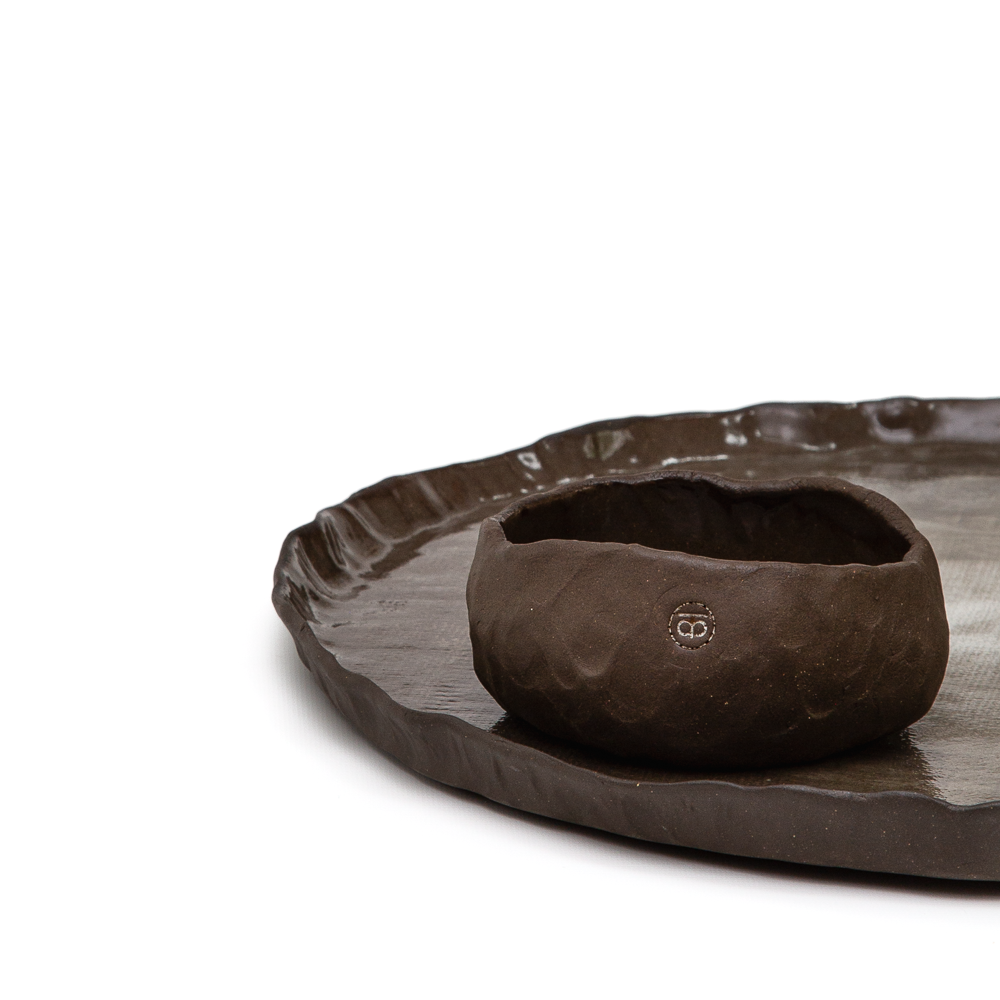 Ruffled Edge Platter Set