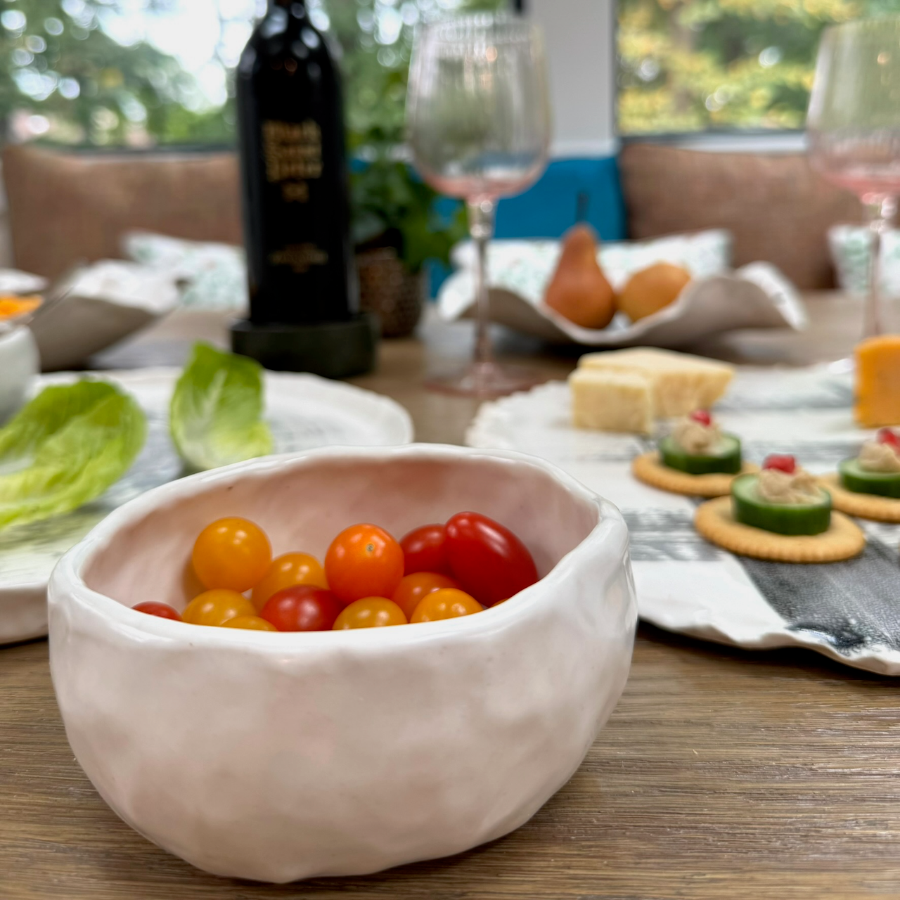 Ruffled Edge Platter Set