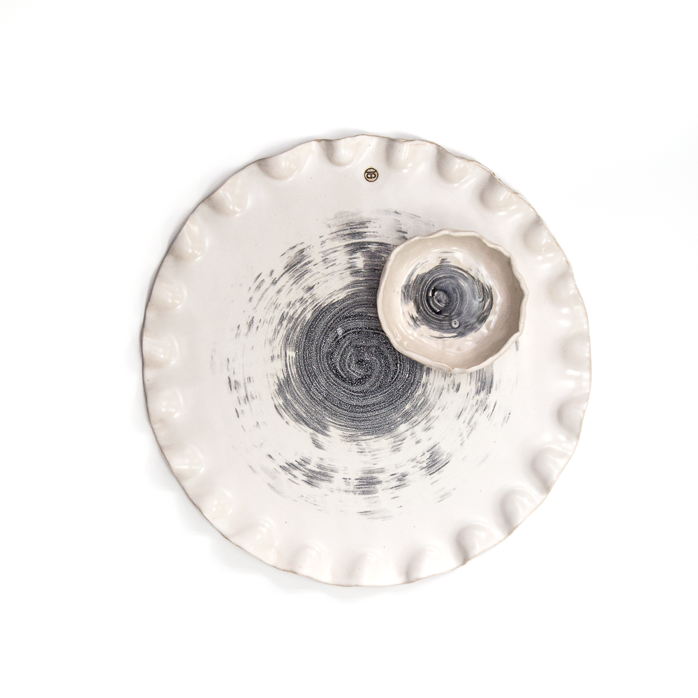 Wave Edge Platter Set