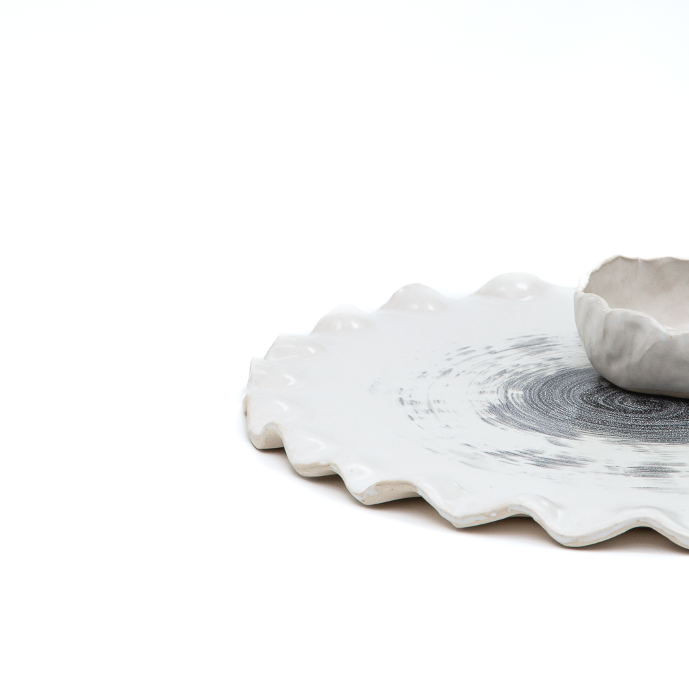 Wave Edge Platter Set